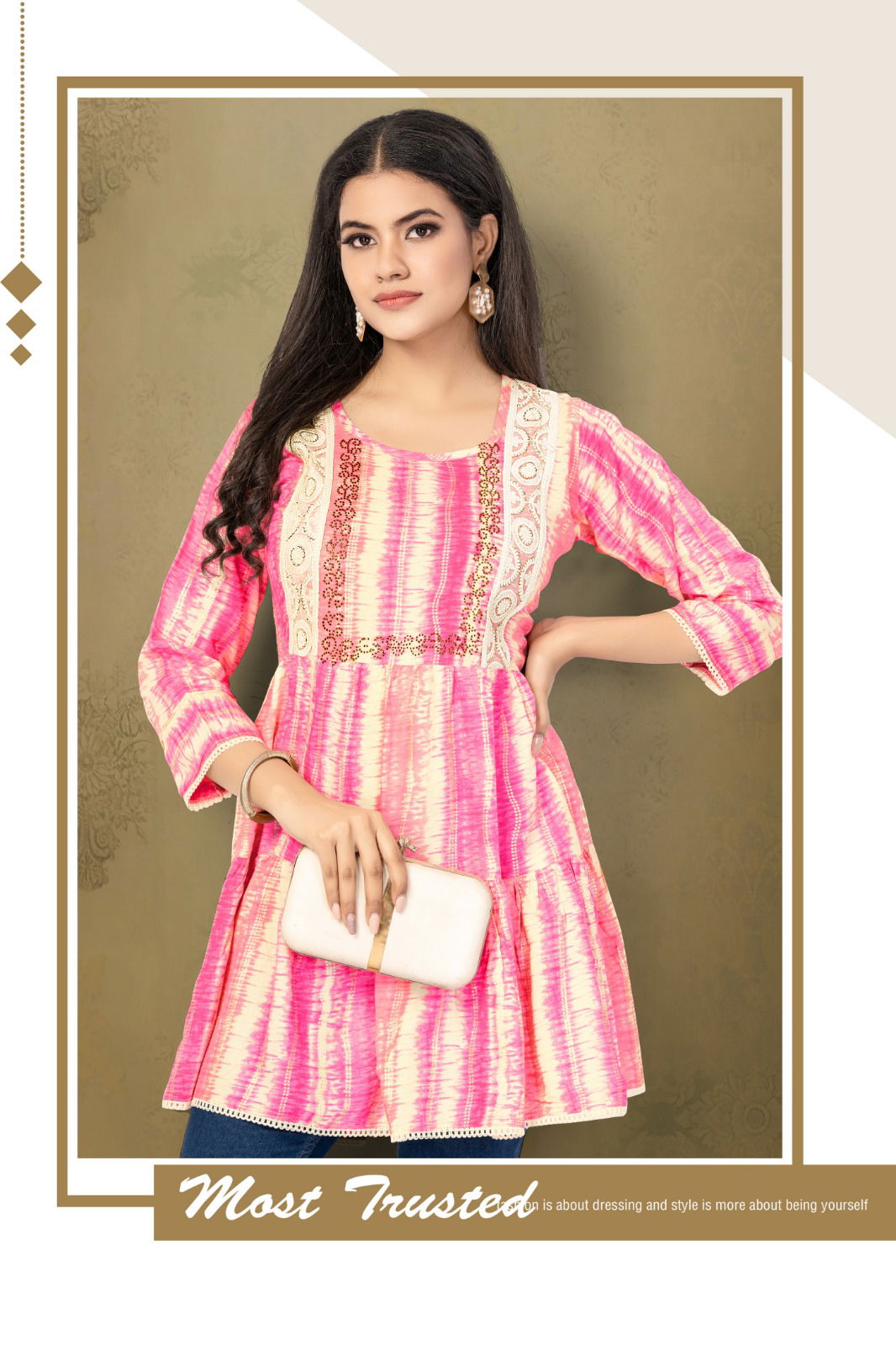 Shefali 3 By Hirwa Western Short ladies Top Wholesale Market in Surat